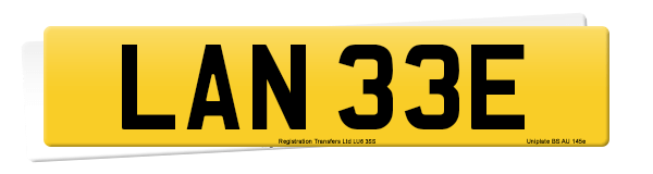 Registration number LAN 33E